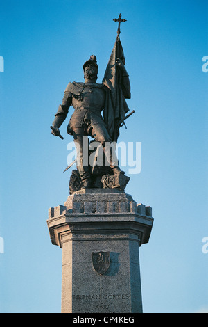 Statua di Medellin Extremadura Spagna Cortes Foto Stock