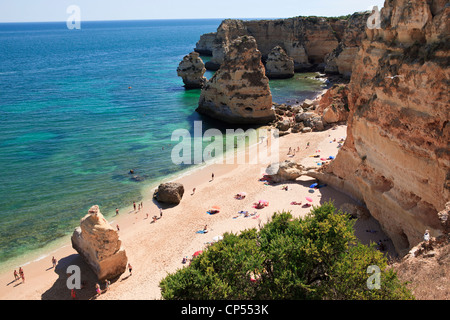 Praia da Marinha, Algarve, PORTOGALLO Foto Stock