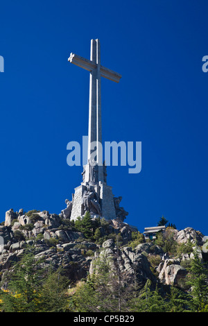 Spagna, San Lorenzo de El Escorial, Valle de los Caidos, Valle dei caduti, monumento alla vittima della guerra civile spagnola Foto Stock