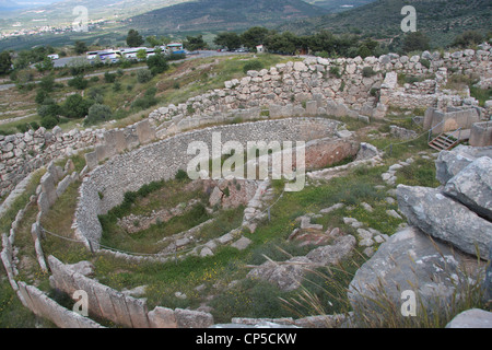 Tomba di un cerchio a Micene, Grecia Foto Stock