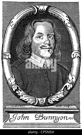 John Bunyan, 1628 - 1688, un inglese un predicatore battista e scrittore Foto Stock
