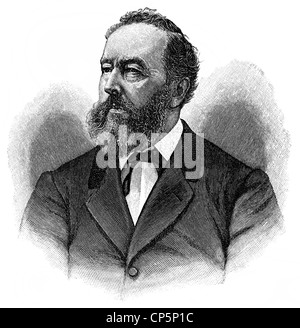 Bayard Taylor, 1825 - 1878, un American travel scrittore e poeta Foto Stock