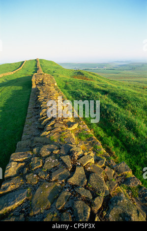 L'Inghilterra,Northumbria,Vallo di Adriano,Viste nei pressi di Housesteads Roman Fort Foto Stock