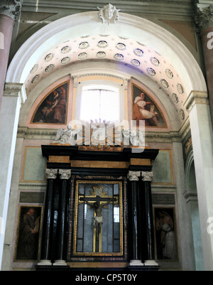 Novara, all'interno di San Gaudenzio cupola Foto Stock