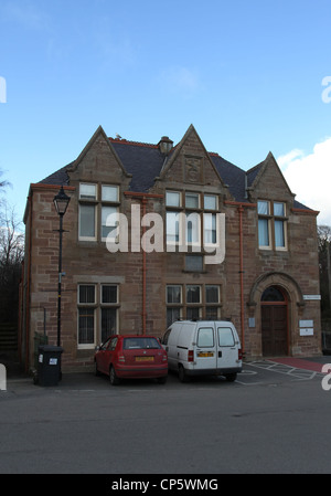 Carnegie libreria gratuita dornoch scozia marzo 2012 Foto Stock