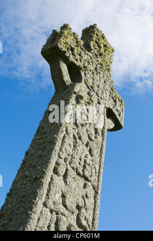 San Martin's croce, al di fuori del Abbey sull isola di Iona, Argyll, Scozia. Foto Stock