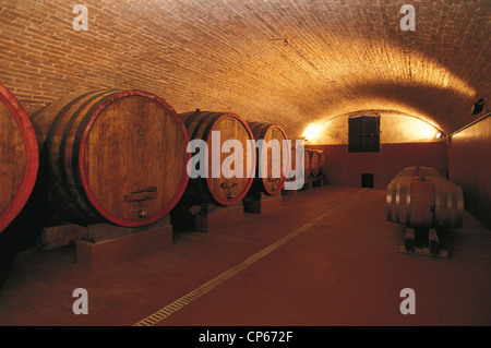 EMILIA ROMAGNA Colli Piacentini Vigolo Marchese CASTELL'ARQUATO FRAZIONE DELLA CANTINA FATTORIA PUST Foto Stock