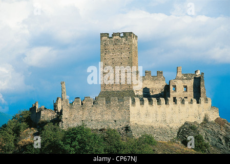 Valle D'Aosta castello di Saint-Denis Cly Foto Stock