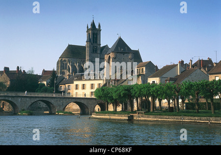 Ile dalla Francia Francia Moret Sur Loing Foto Stock