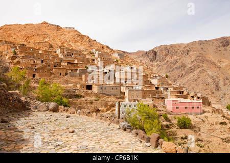 Un villaggio Berbero in Anti atlante del Marocco. Foto Stock