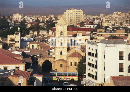 Cipro - Larnaca, con vedute della chiesa di San Lazzaro (Agios Lazaros) Foto Stock