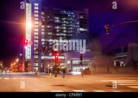 San Jose California City Hall di notte Foto Stock