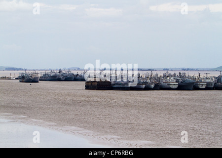 La flotta di naftalina in Suisun Bay in California Benicia Foto Stock