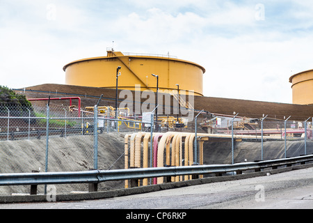 Le raffinerie di petrolio in California Benicia Foto Stock