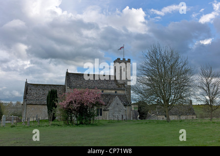 Chiesa di Santa Maria Swinbrook Oxfordshire Inghilterra Foto Stock