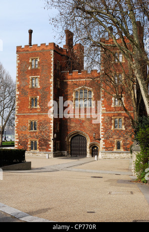 Ingresso al Lambeth Palace (home all Arcivescovo di Londra). Londra. Inghilterra Foto Stock