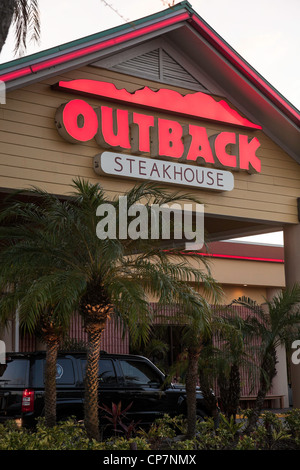 Outback Steakhouse, ristorante, Tampa Floride Foto Stock