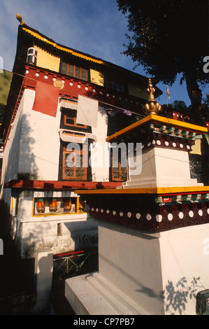 India; Himachal Pradesh Dharamsala, McLeod Ganj, Dip Tse-Chok Gompa Ling, Foto Stock