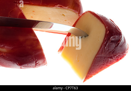 Rotondi coperti olandese in cera rossa con protezione lama Foto Stock