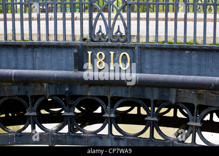 Ponte Tickford Newport Pagnell sul fiume Ouzel Foto Stock