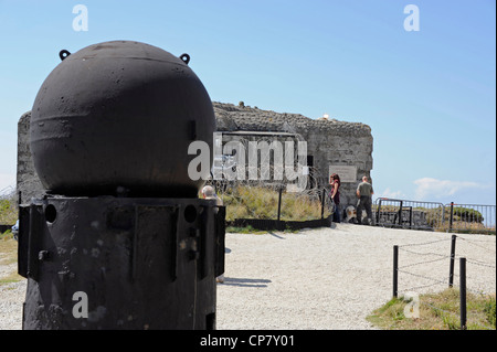 Fort de Curbornn,Museo,Memoriale della Battlle di Atlantic,WW II,Pointe de Pen-Hir,Crozon penisola vicino a Camaret,Finisterre,Brittany Foto Stock