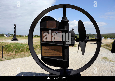 Fort de Curbornn,Museo,Memoriale della Battlle di Atlantic,WW II,Pointe de Pen-Hir,Crozon penisola vicino a Camaret,Finisterre,Brittany Foto Stock