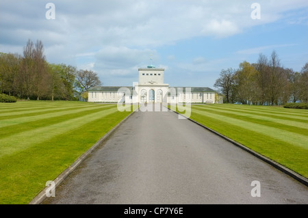 Ingresso alla Air Forces Memorial a Runnymede Foto Stock