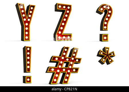 Set alfabeto - Parte 5 Foto Stock