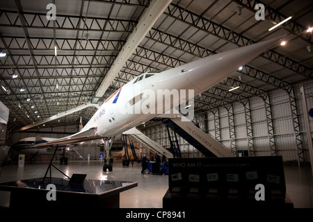 Concorde, Golf Bravo Oscar alfa alfa presso il Museo Nazionale di volo Scozia Scotland Foto Stock