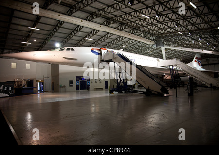 Concorde, Golf Bravo Oscar alfa alfa presso il Museo Nazionale di volo Scozia Scotland Foto Stock