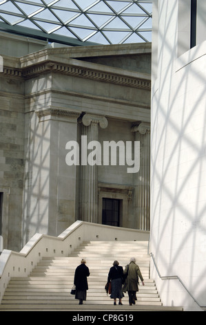 British Museum. Queen Elizabeth II grande corte, progettato da Foster e Partner. 2000. Londra. Regno Unito. Foto Stock