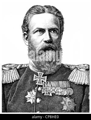 Federico III o Frederick William Nicholas Carlo di Prussia, 1831 - 1888, tedesco imperatore e re di Prussia, Historische Zei Foto Stock