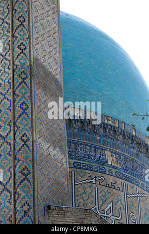 Close up della cupola di Kok moschea Gumbak Foto Stock