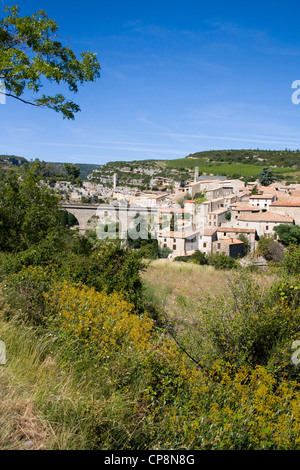 Minerve hilltop village in Languedoc Rousillon, regione a sud della Francia Foto Stock