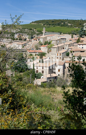 Minerve hilltop village in Languedoc Rousillon, regione a sud della Francia Foto Stock