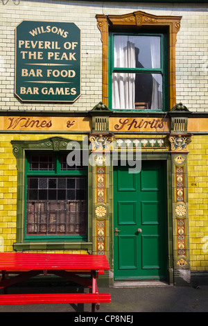 : Peveril del picco pub, Great Bridgewater Street, nel centro della città, Manchester, Inghilterra, Regno Unito Foto Stock
