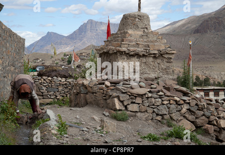 La Spiti Valley, l'Himalaya Himachal Pradesh, India Foto Stock