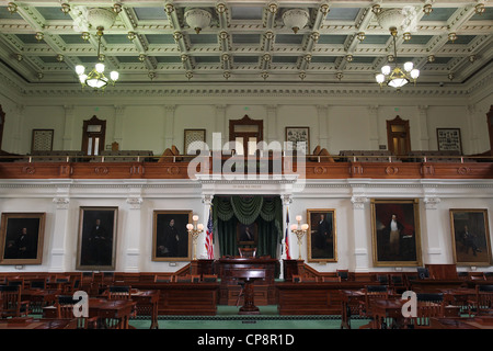 Camera del Senato, Texas State Capitol, Austin Foto Stock