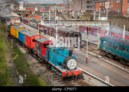 La East Lancashire Railway Bolton street station a Bury . Lancashire. Foto Stock