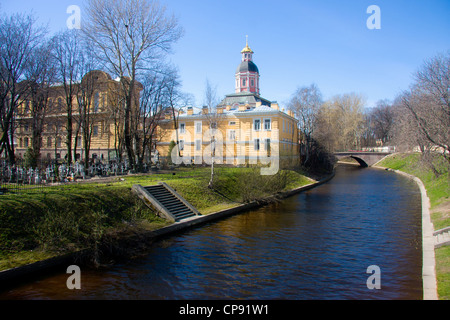 San Pietroburgo, Saint Alexander Nevsky Lavra o Saint del Monastero di Alexander Nevsky, Foto Stock