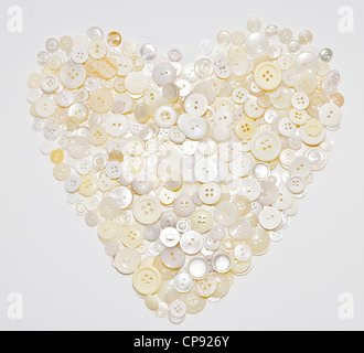 Cuore di pulsanti Foto Stock