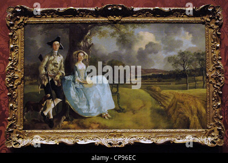 Thomas Gaunsborough (1727-1788). Inglese ritratto e paesaggio pittore. Il signor e la signora Andrews. Circa 1750. Olio su tela. Foto Stock
