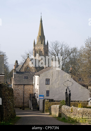 Sant Agostino chiesa dalla Butts, Alston Foto Stock