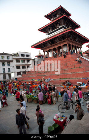 Il quadrato di Durbar di Kathmandu centrale Foto Stock