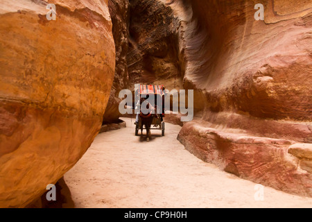 Al-Siq di Petra in Giordania Foto Stock