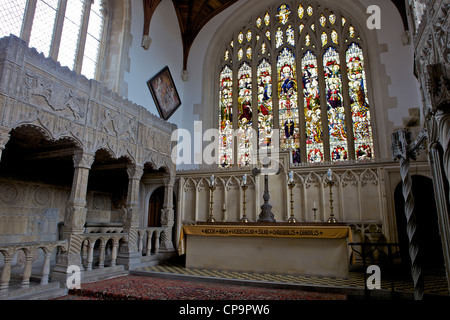 Cappella Fitzalan a Arundel Castle in Arundel, West Sussex, in Inghilterra Foto Stock