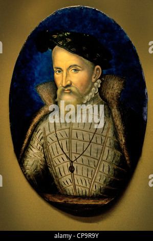 Plaque Duc de Guise 1520 - 1563 di Leonard Limosin 1505 - 1577 Foto Stock