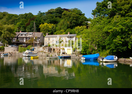 Porto (Porth) Navas sul fiume Helford Cornwall Inghilterra REGNO UNITO Foto Stock