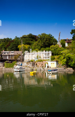 Porto (Porth) Navas sul fiume Helford Cornwall Inghilterra REGNO UNITO Foto Stock