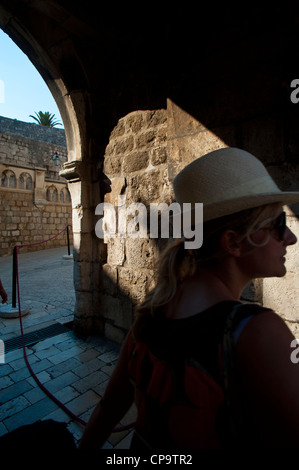 Accesso a pila gate , Città Vecchia di Dubrovnik. La Croazia. Foto Stock